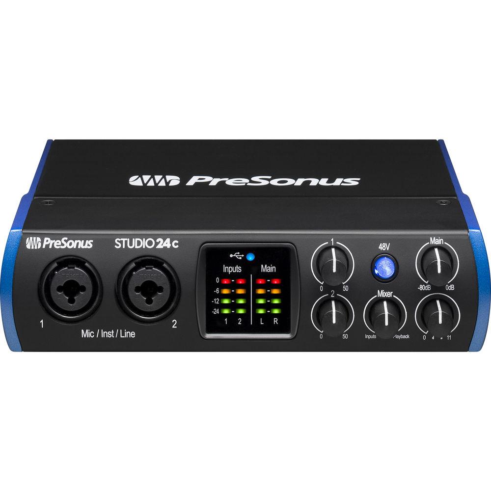 PreSonus Studio 24c 2x2 USB Type-C Audio MIDI Interface