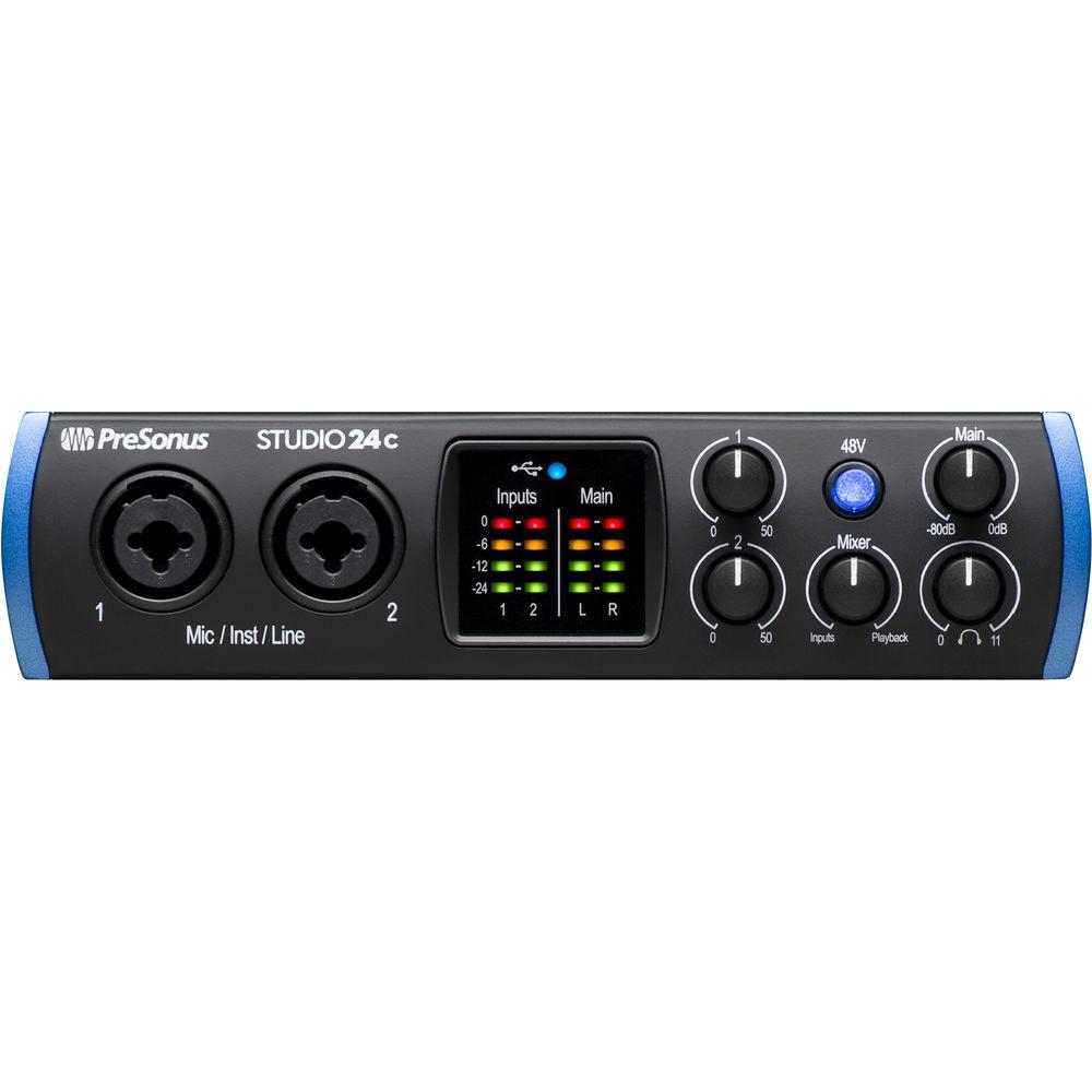 PreSonus Studio 24c 2x2 USB Type-C Audio MIDI Interface