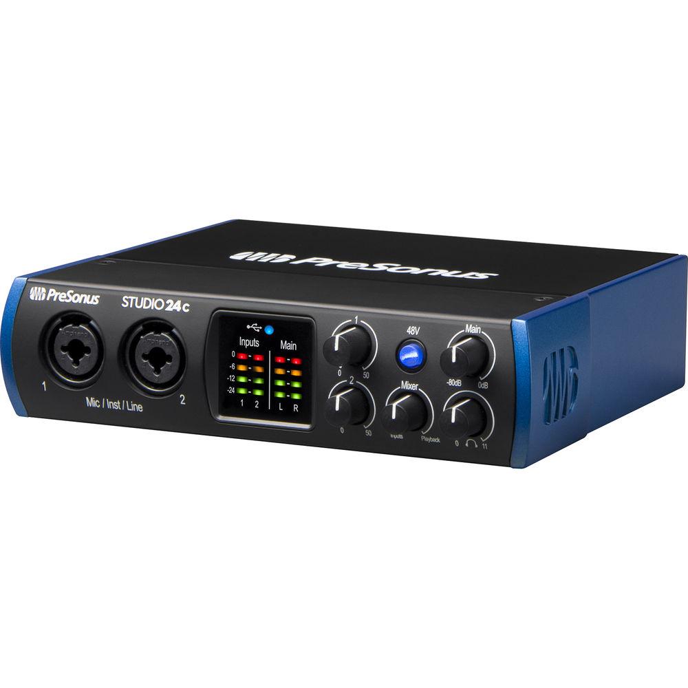 PreSonus Studio 24c 2x2 USB Type-C Audio MIDI Interface
