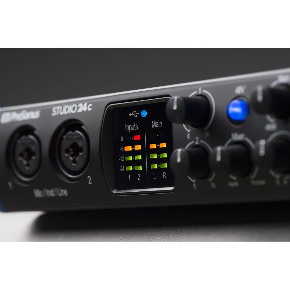 PreSonus Studio 24c 2x2 USB Type-C Audio MIDI Interface