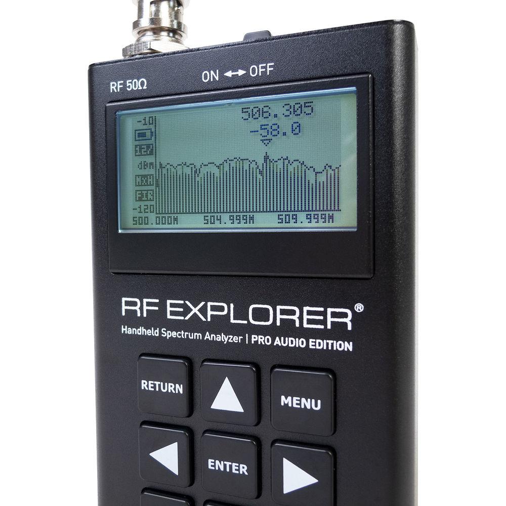 RF Venue RF Explorer Pro Audio Edition Handheld RF Spectrum Analyzer for Wireless Audio Systems