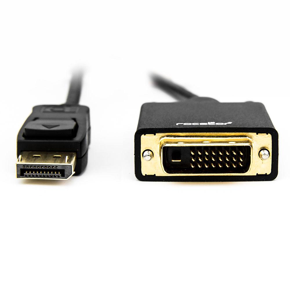 Rocstor DisplayPort 1.2 Male to DVI-D Male Adapter Cable