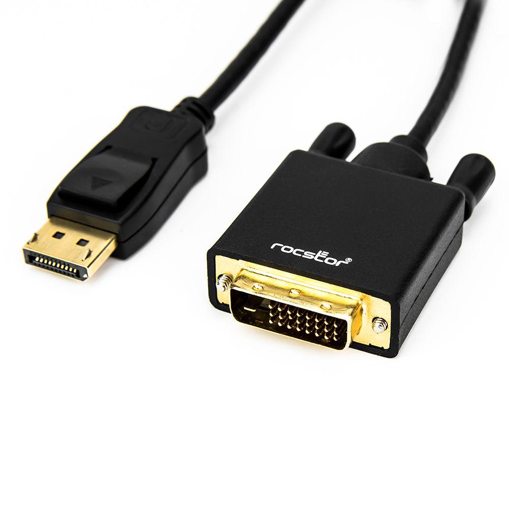 Rocstor DisplayPort 1.2 Male to DVI-D Male Adapter Cable