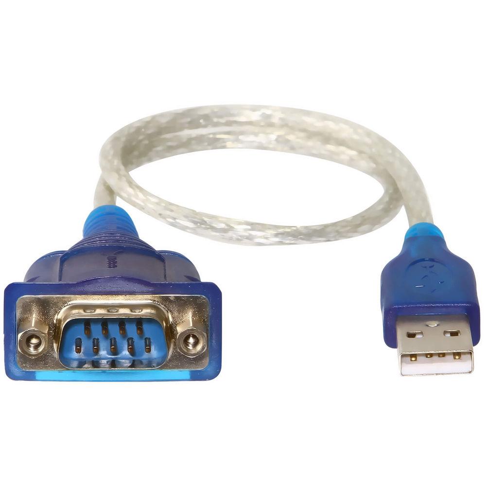 Sabrent USB 2.0 Type-A Male to RS-232 DB9 Serial 9-Pin Male Adapter Cable