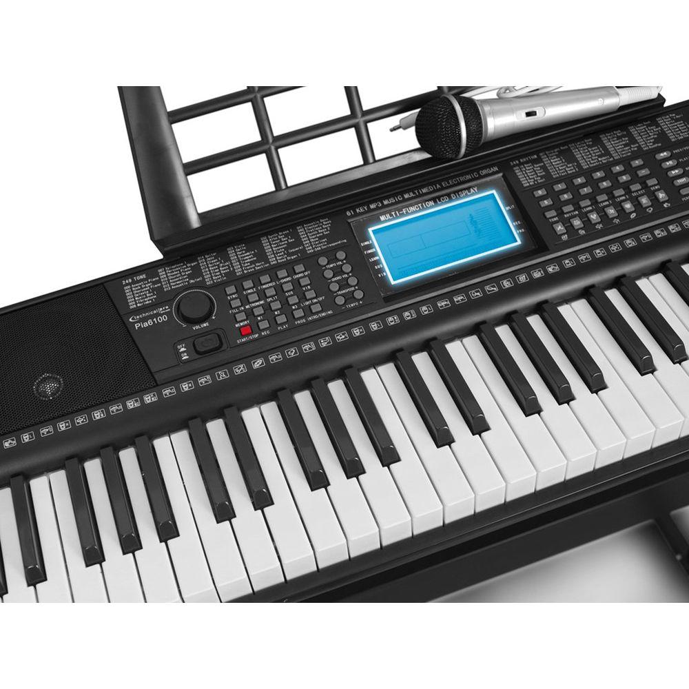 Technical Pro PIA6100 61-Key Learning Keyboard Bundle