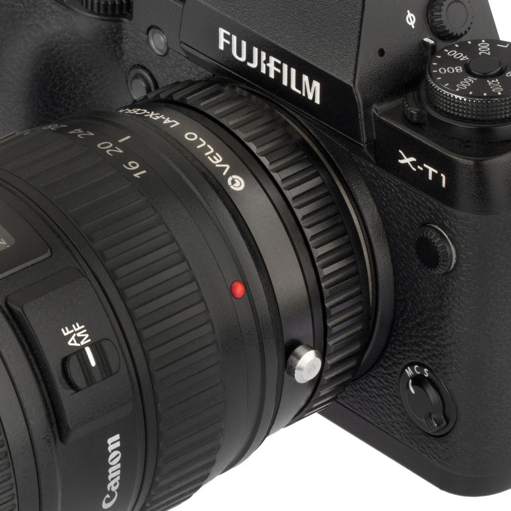 Vello Canon EF EF-S Lens to Fujifilm X-Mount Camera Lens Adapter with Macro