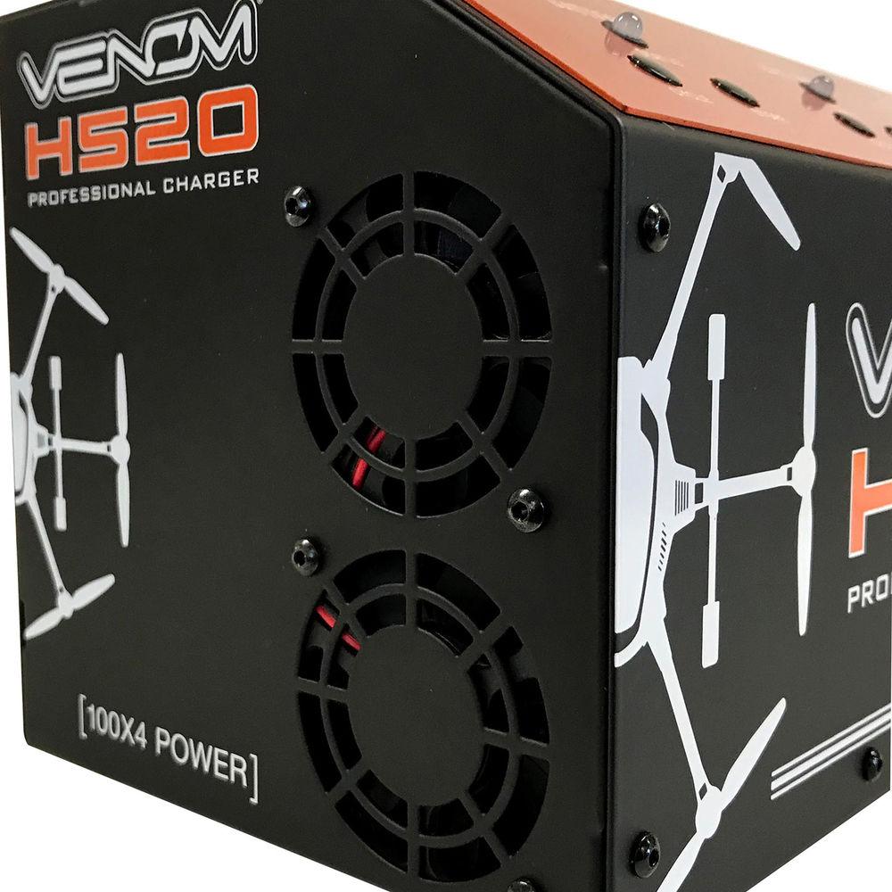 Venom Group Pro Yuneec H520 4-Port Lipo Battery Balance Charger with Dual USB Outputs