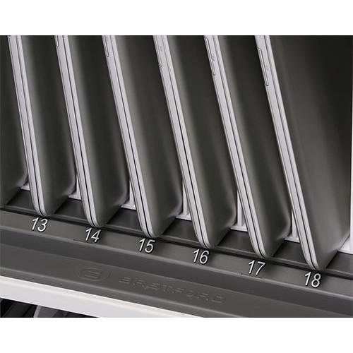 Bretford Core X Charging Cart with Back Panel for Up to 45 Devices