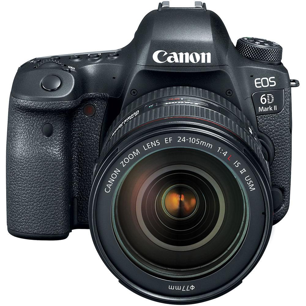 Canon EOS 6D Mark II DSLR Camera with 24-105mm f 4L II Lens