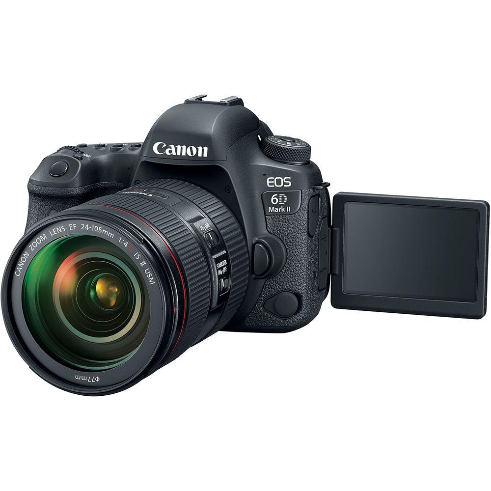 Canon EOS 6D Mark II DSLR Camera with 24-105mm f 4L II Lens