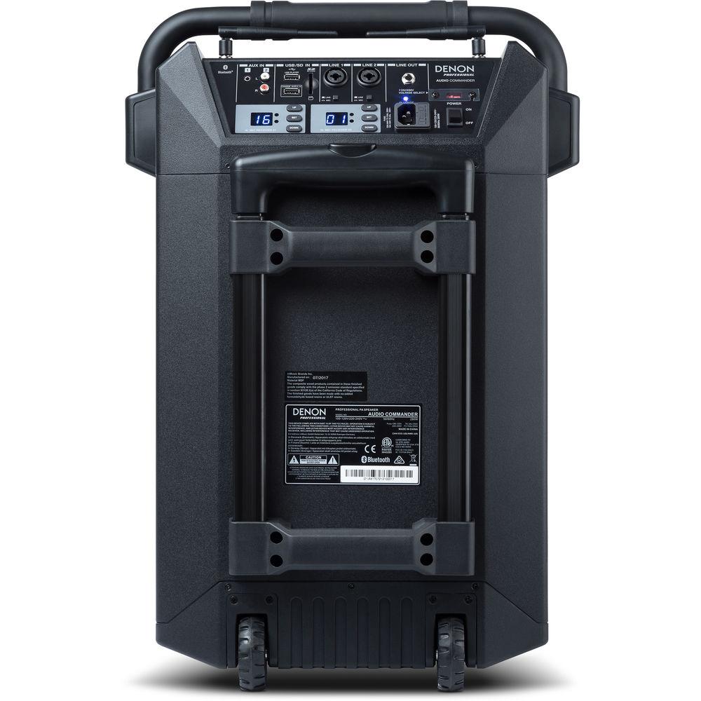 Denon Audio Commander Professional Mobile PA System with Two Wireless Microphones
