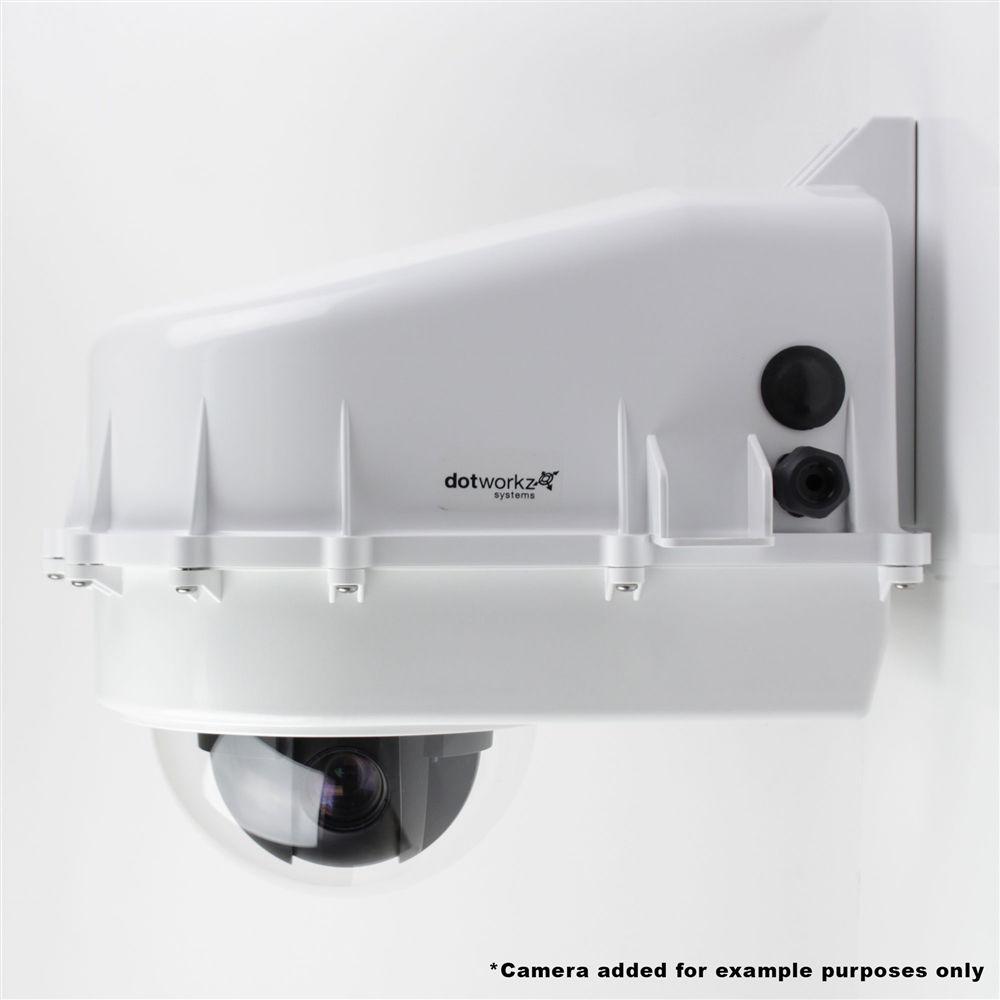Dotworkz D2 High Efficiency Power Solar Tornado Camera Enclosure with Tinted Lens for Low Power Applications