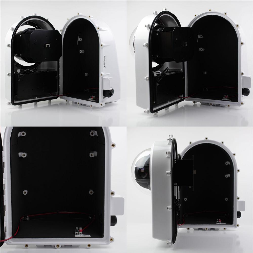 Dotworkz D2 High Efficiency Power Solar Tornado Camera Enclosure with Tinted Lens for Low Power Applications