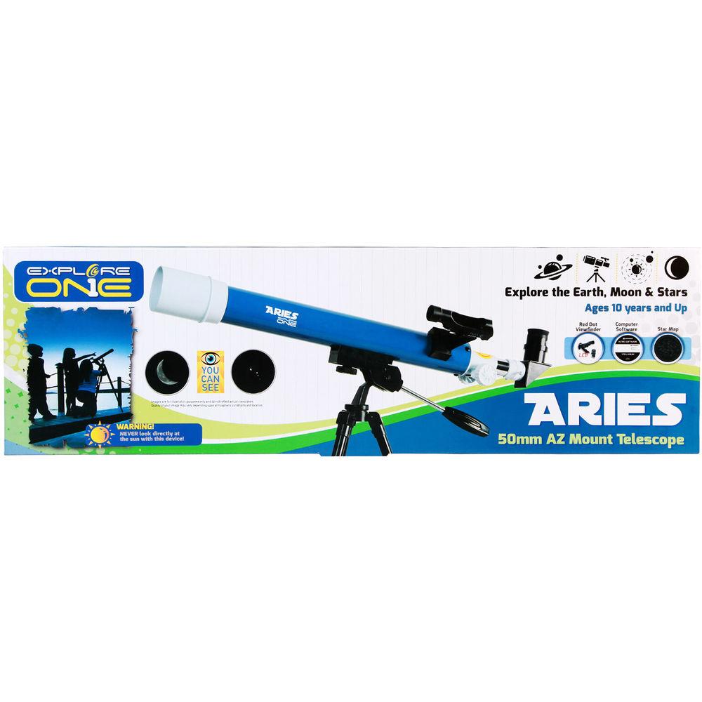 ExploreOne Aries 50mm f 7.3 AZ Refractor Telescope