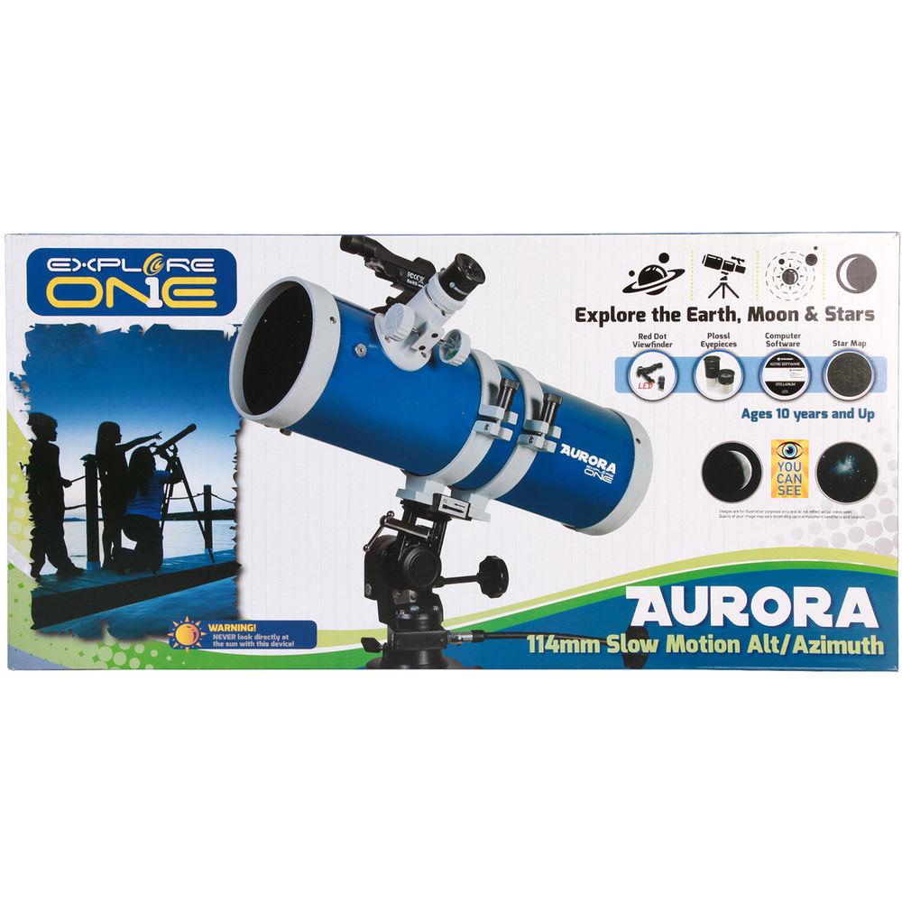 ExploreOne Aurora 114mm f 4 AZ Telescope, ExploreOne, Aurora, 114mm, f, 4, AZ, Telescope