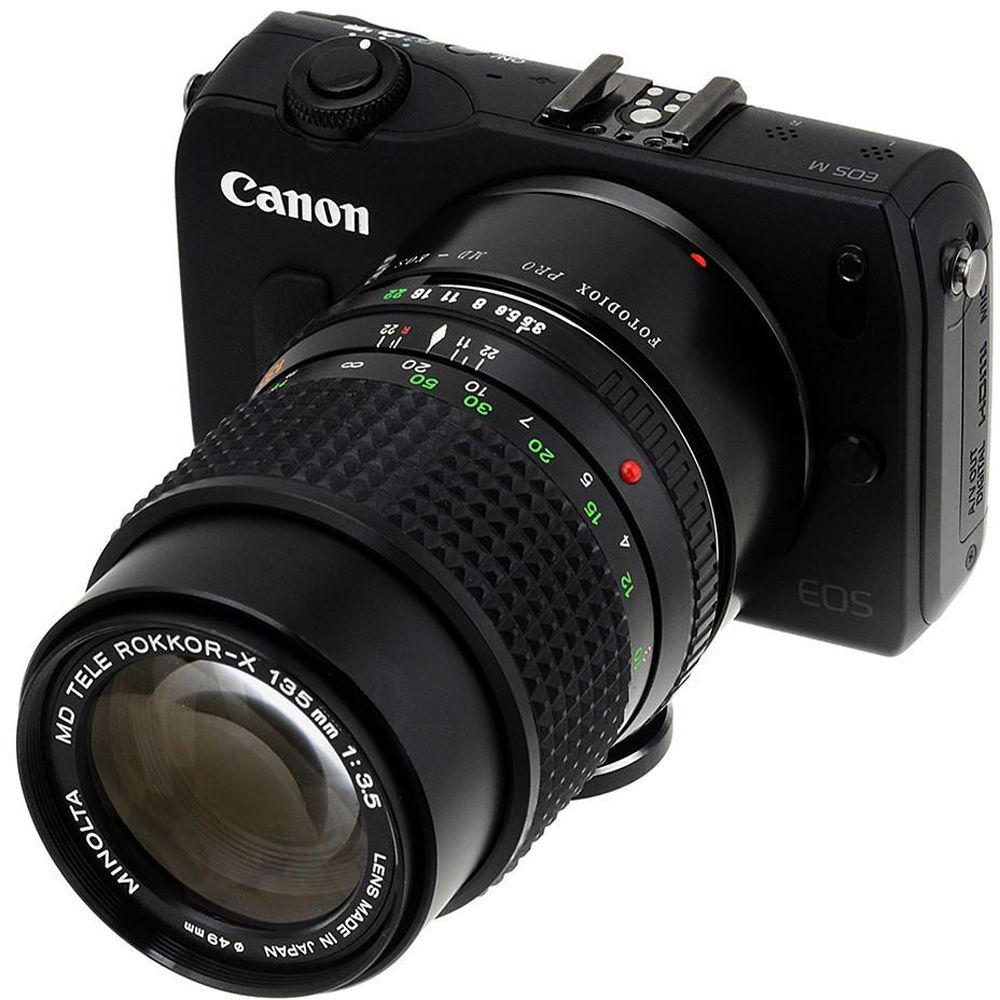 FotodioX Pro Mount Adapter for Minolta SR MD MC-Mount Lens to Canon EOS M Camera