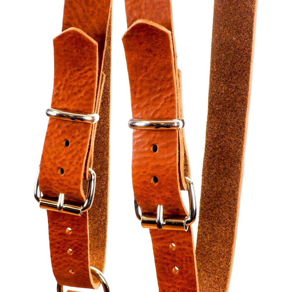 Funk Plus Water Buffalo Leather Snap Back Harness with 1.25" Wide Straps and D-Rings