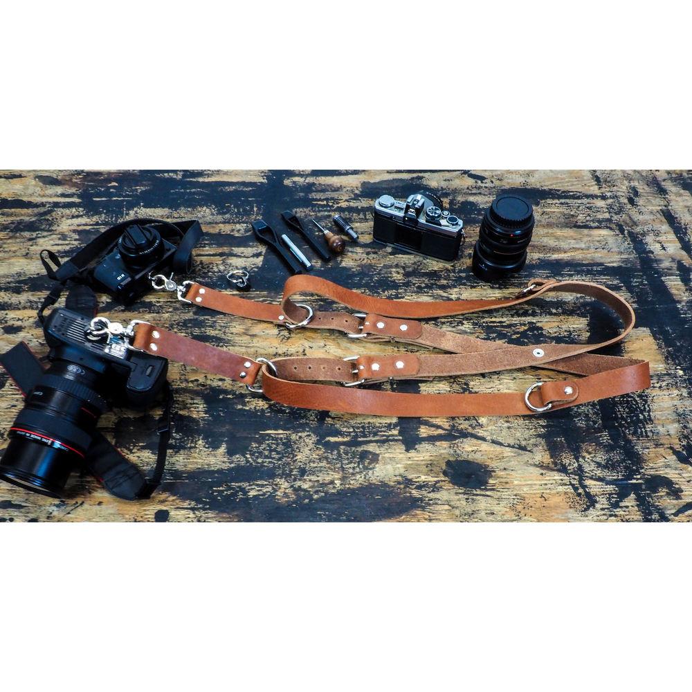 Funk Plus Water Buffalo Leather Snap Back Harness with 1.25" Wide Straps and D-Rings