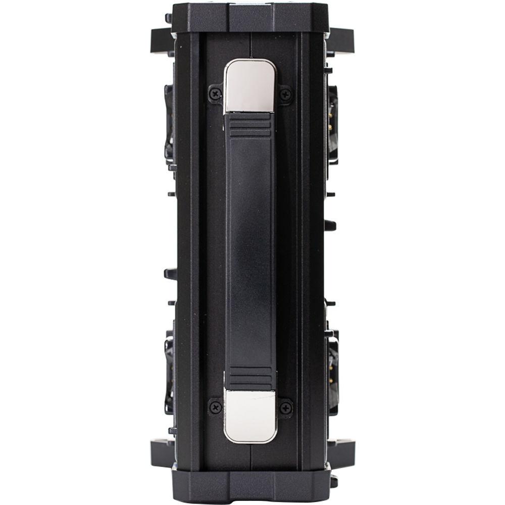 IndiPRO Tools Four Compact 95Wh V-Mount Li-Ion Batteries and Quad Pro V-Mount Battery Charger Kit