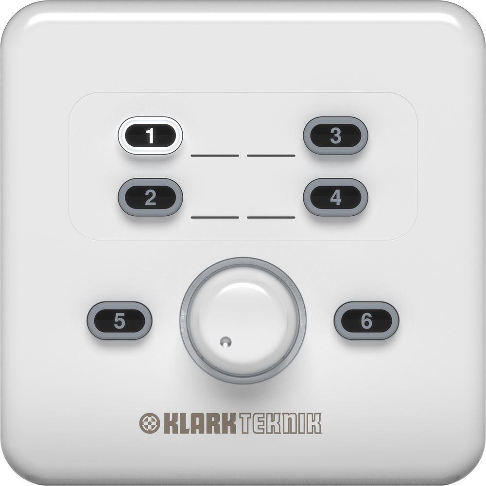 Klark Teknik CP8000EU Volume and Source Selection Wall Plate Remote Control for DM8000 Audio Processor