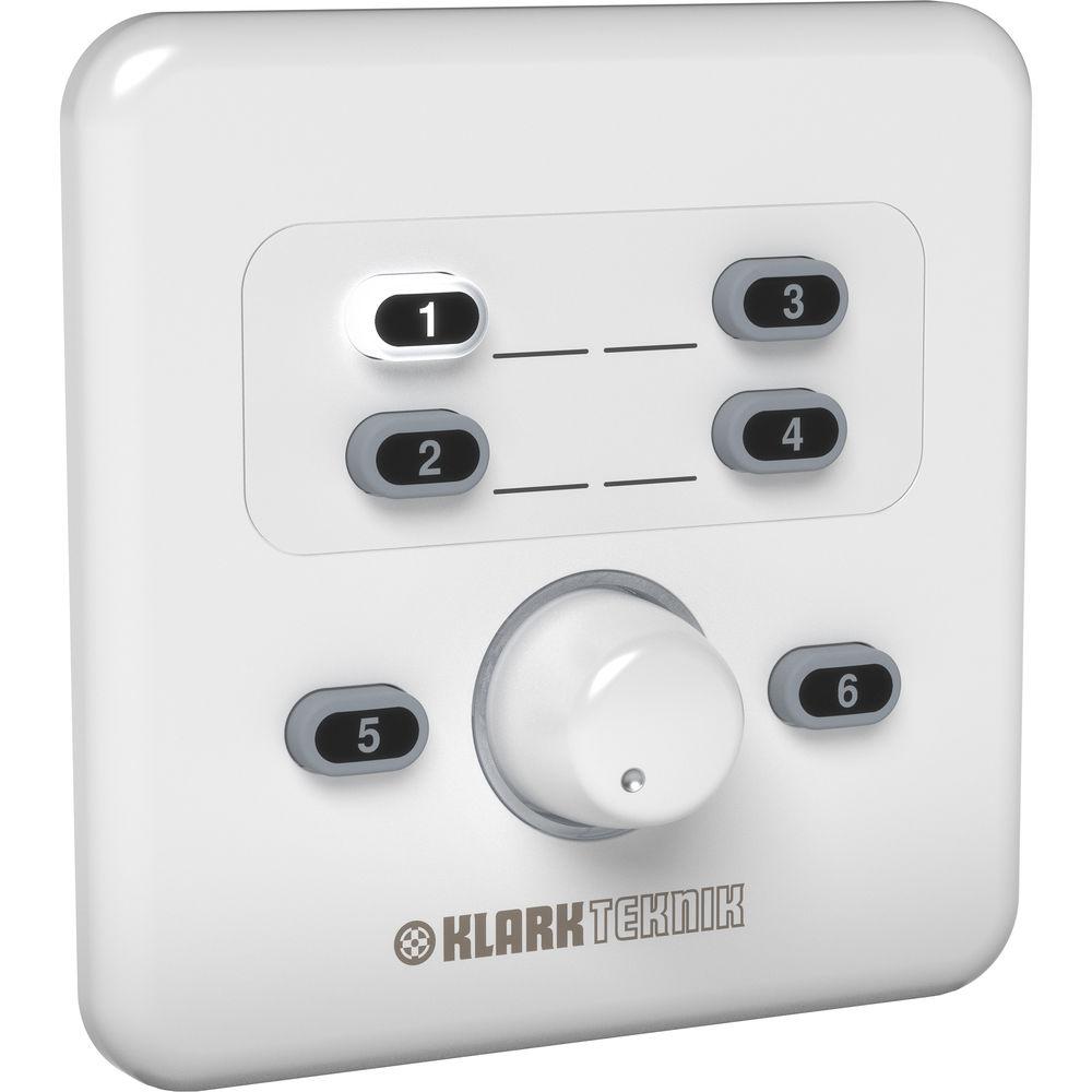 Klark Teknik CP8000EU Volume and Source Selection Wall Plate Remote Control for DM8000 Audio Processor