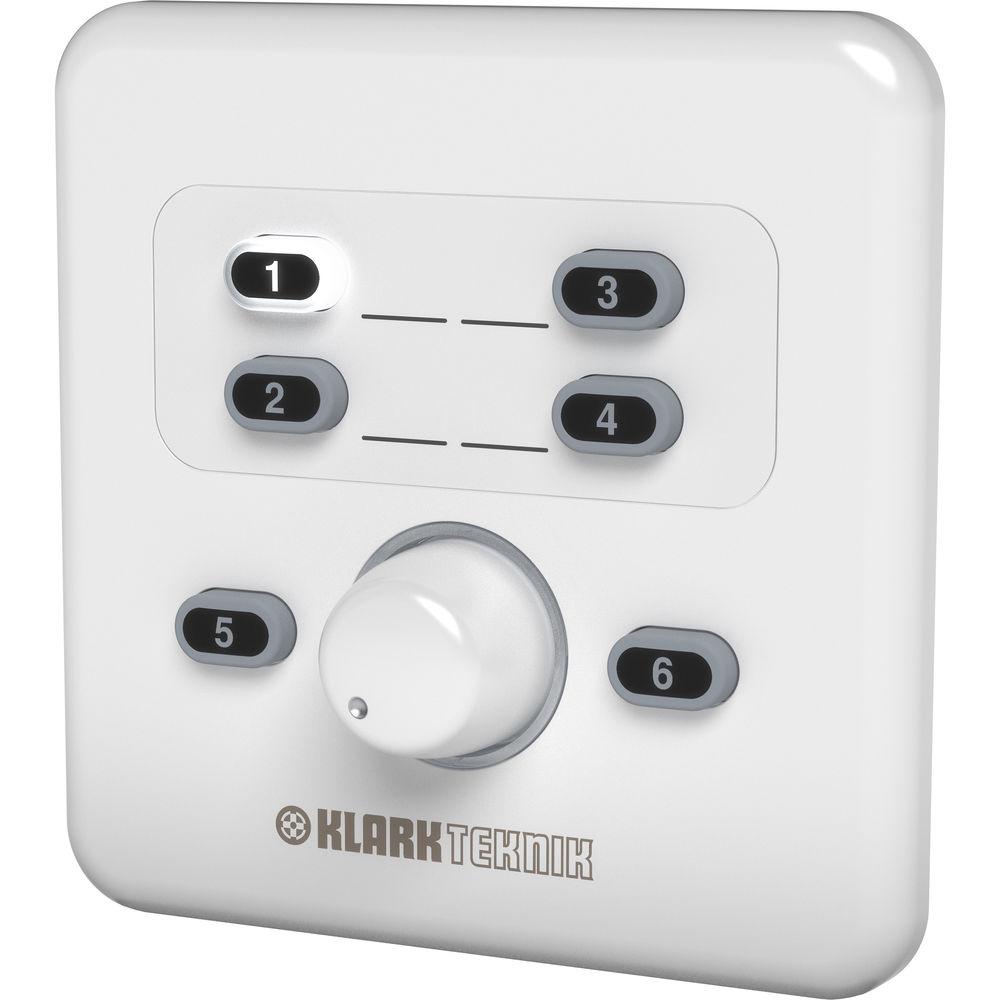Klark Teknik CP8000EU Volume and Source Selection Wall Plate Remote Control for DM8000 Audio Processor