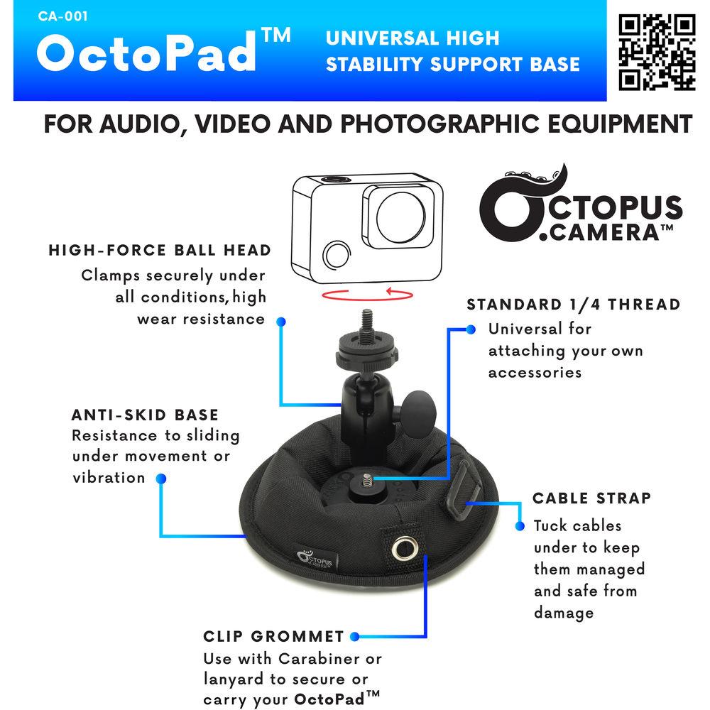 Octopus.Camera OctoPad Universal Tripod Base With Ball Head, Octopus.Camera, OctoPad, Universal, Tripod, Base, With, Ball, Head