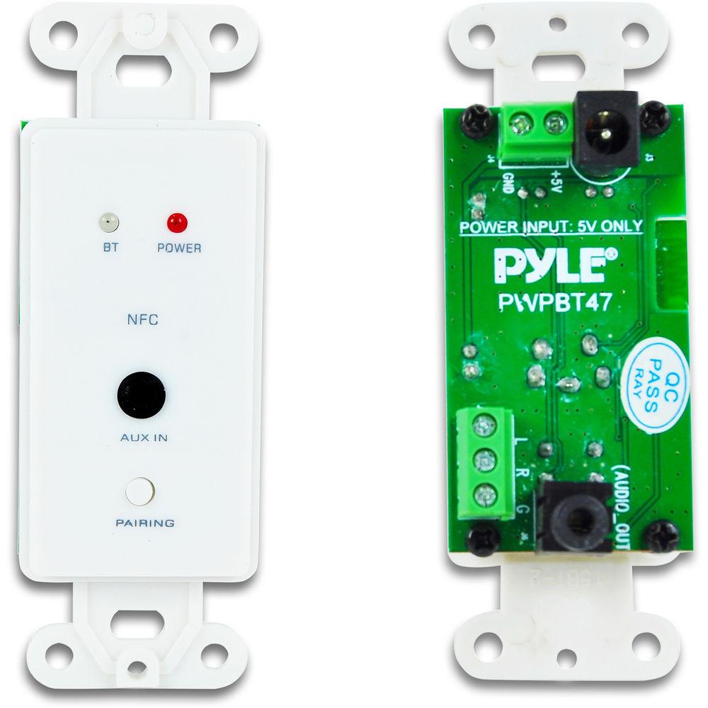 Pyle Pro PWPBT47 Wall Plate Bluetooth Wireless Audio Receiver