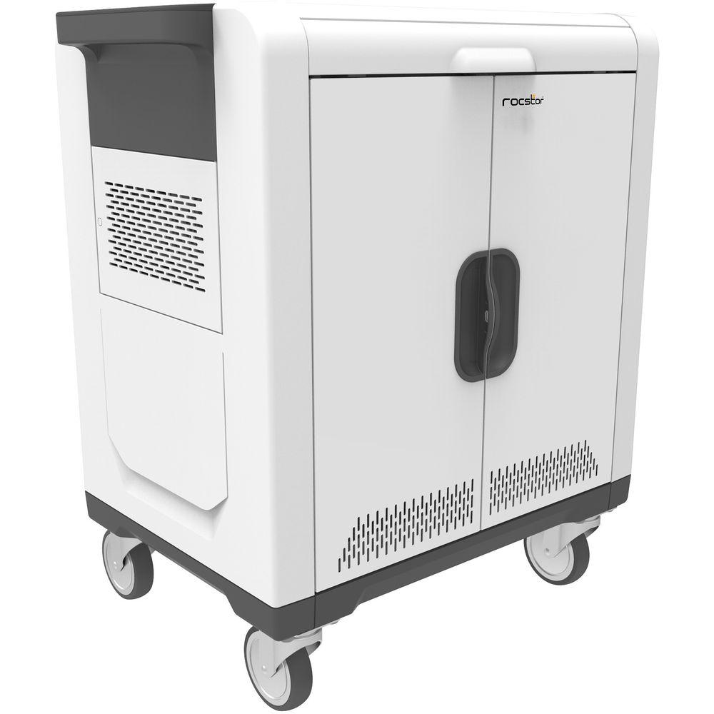 Rocstor Volt SC32 USB Sync & Charging Cart for 32 Tablets Up to 13"