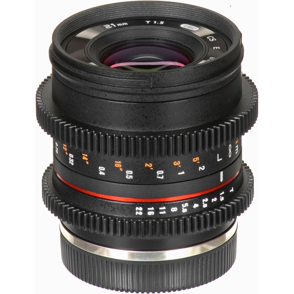 Rokinon 21mm T1.5 Compact High-Speed Cine Lens for Canon EF-M