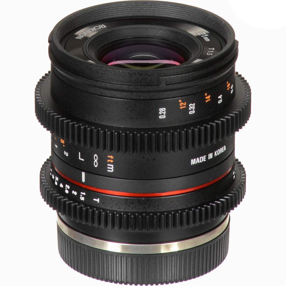 Rokinon 21mm T1.5 Compact High-Speed Cine Lens for Fujifilm X