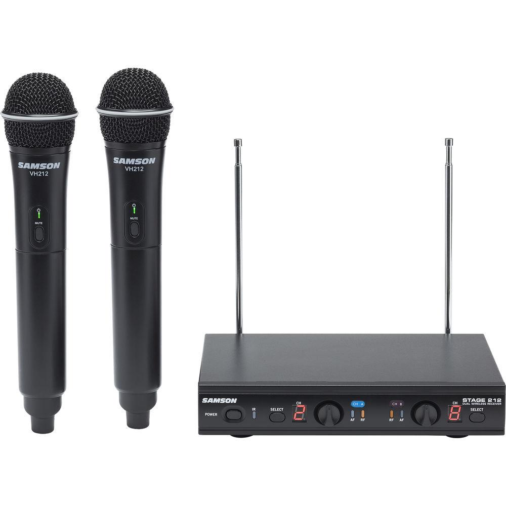 Samson Stage 212 Frequency-Agile Dual-Channel Handheld VHF Wireless System
