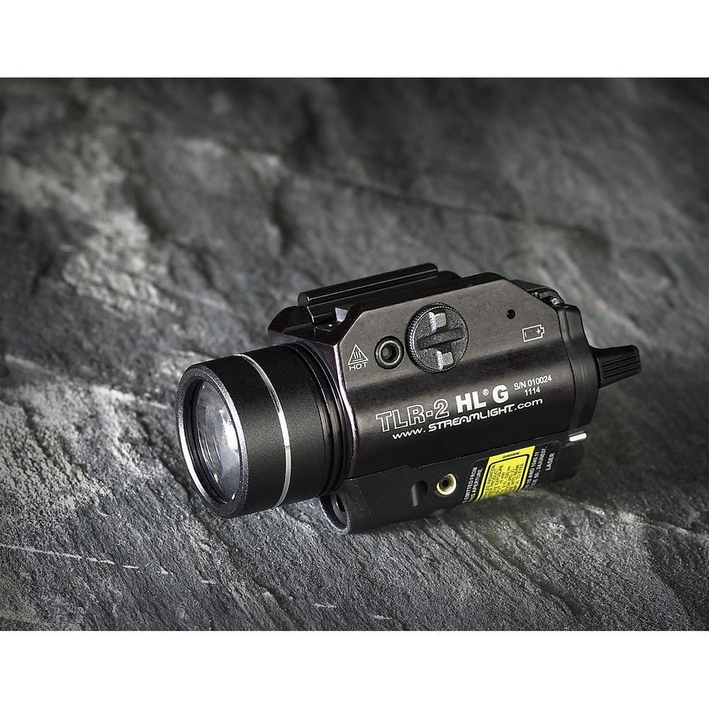 Streamlight TLR-2 HL G High-Lumen Rail-Mounted Strobing Tactical Light with Green Laser