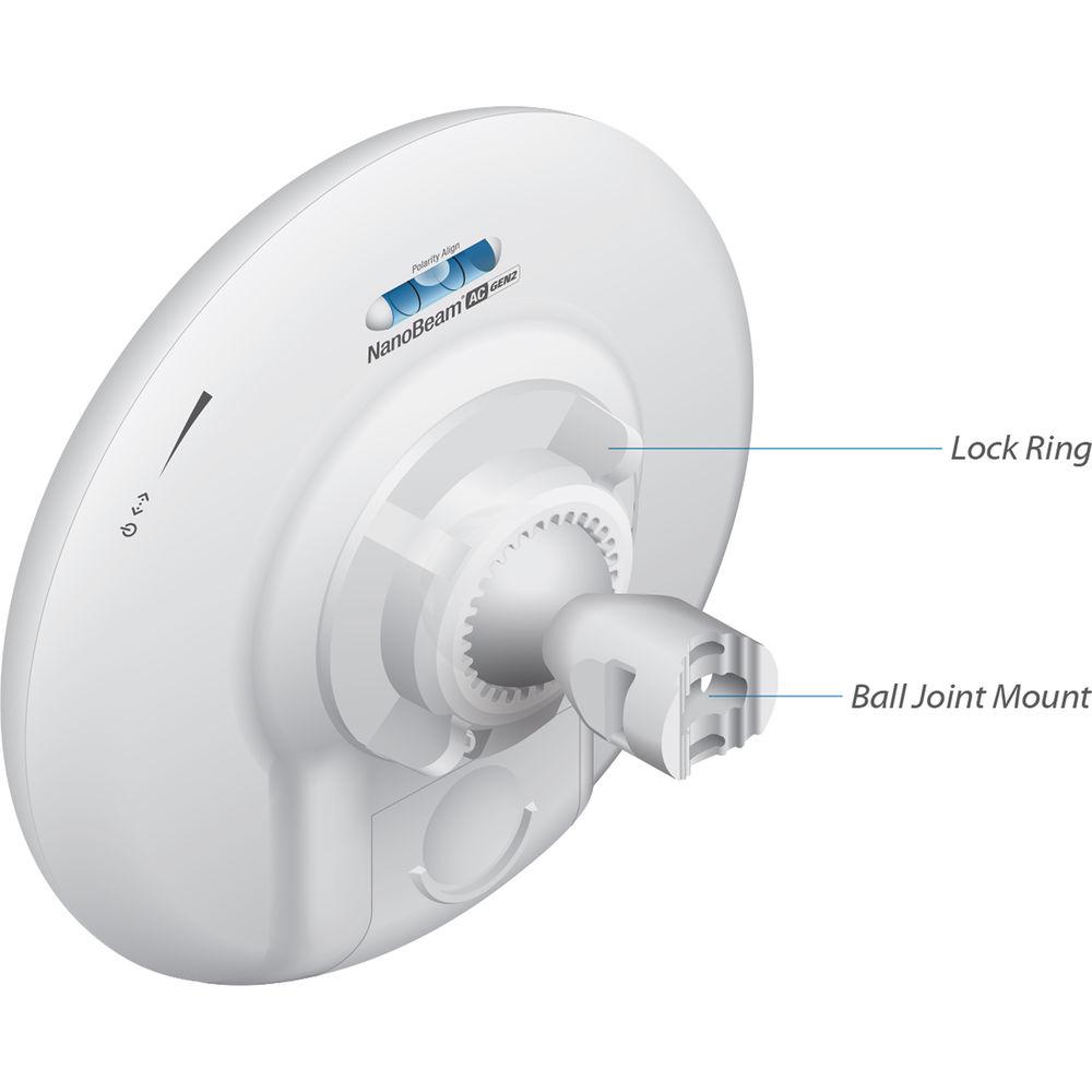Ubiquiti Networks NBE-5AC-GEN2 NanoBeam ac Gen2 airMAX ac CPE with Dedicated Management Radio