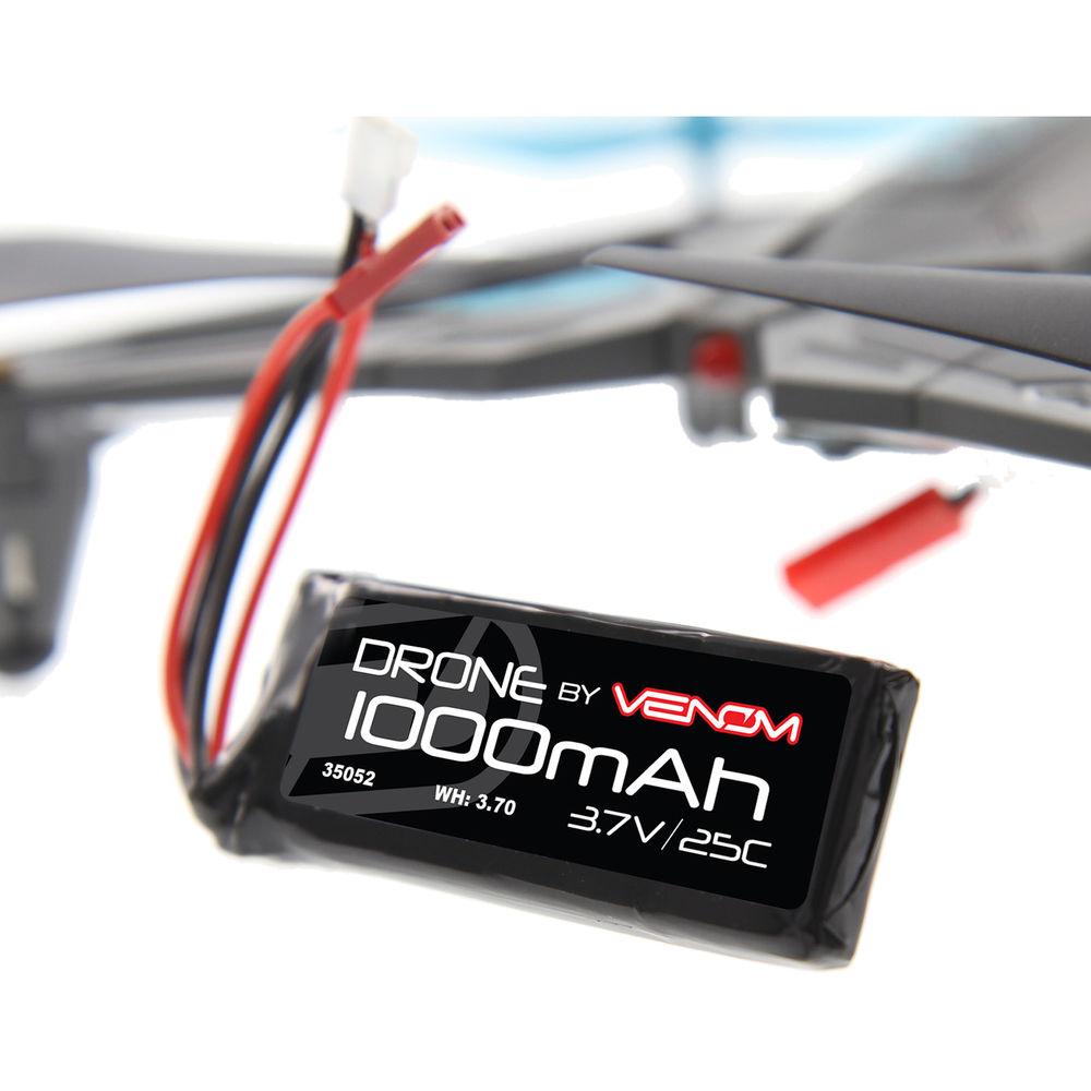 Venom Group 3.7V 1000mAh 25C 1S LiPo Battery with Micro Losi and JST Plugs