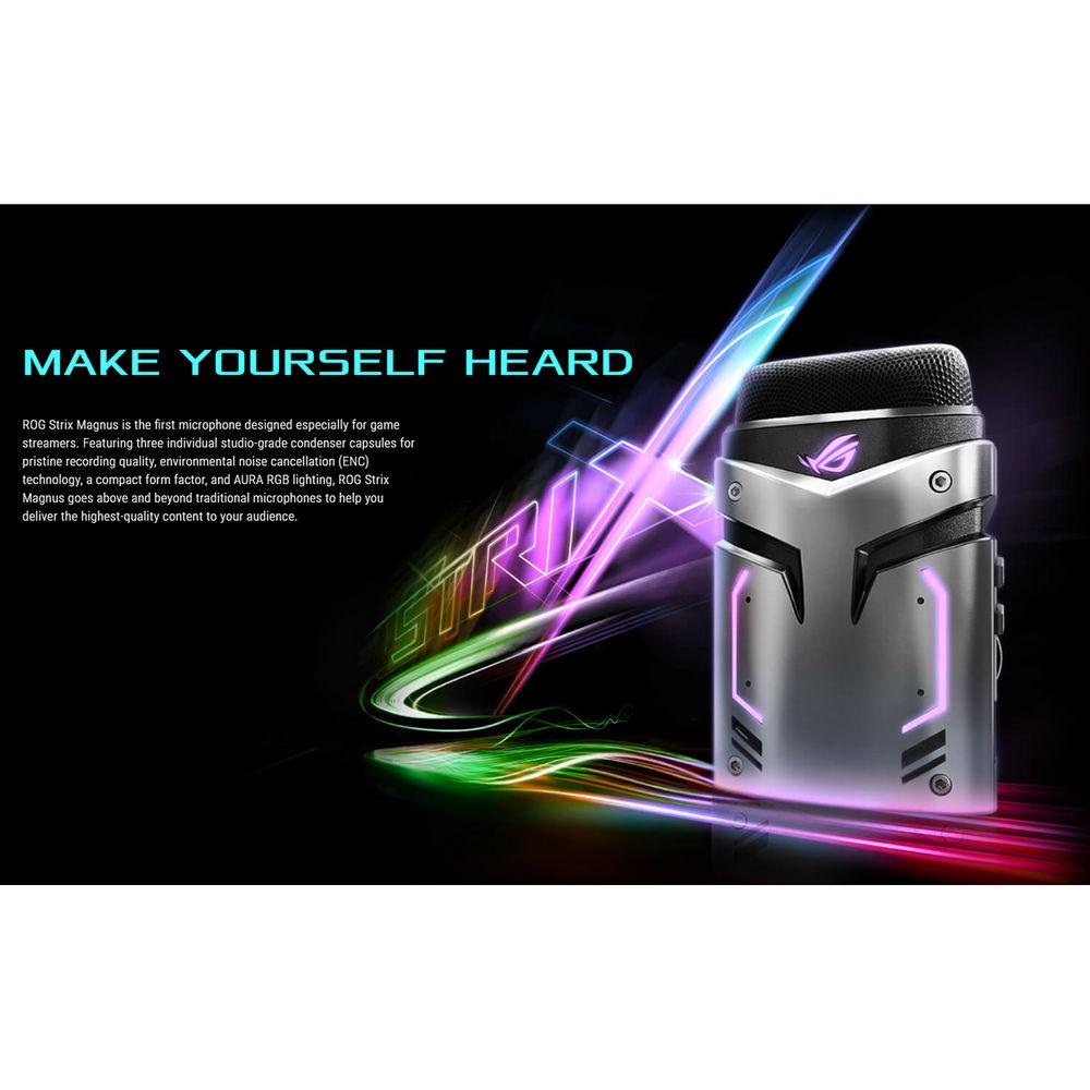 ASUS ROG Strix Magnus - USB 3.1 Gen 1 Portable Gaming Condenser Microphone