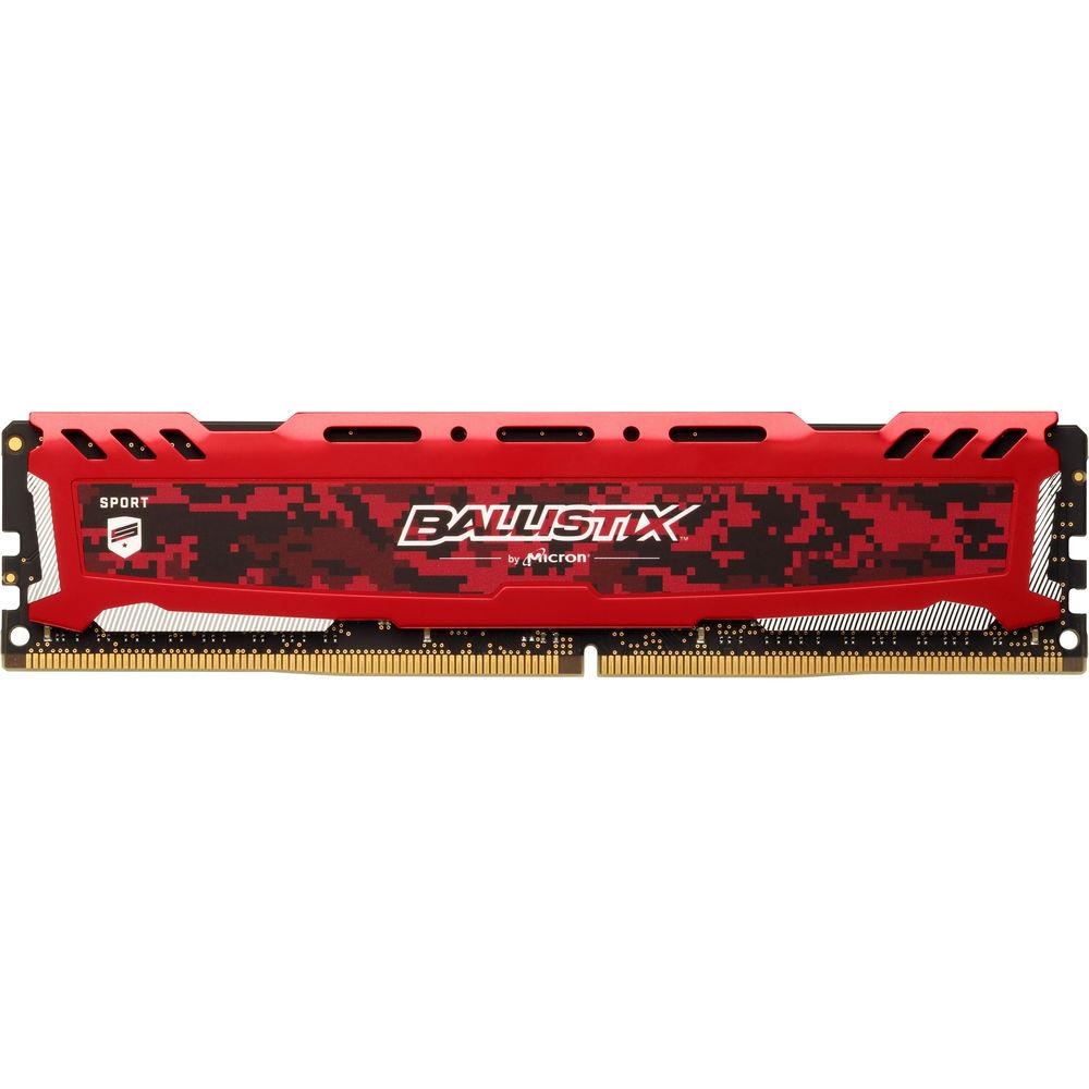 Ballistix 8GB Sport LT Series DDR4 2400 MHz UDIMM Memory Module