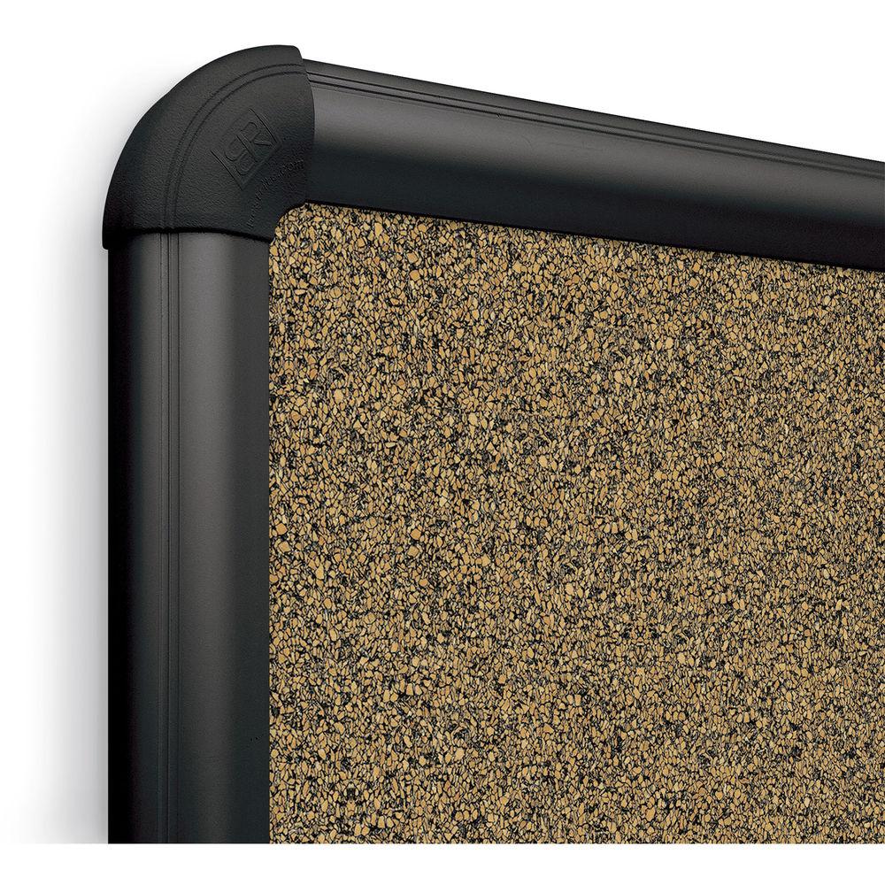 Best Rite Splash-Cork Tackboard with Black Presidential Trim