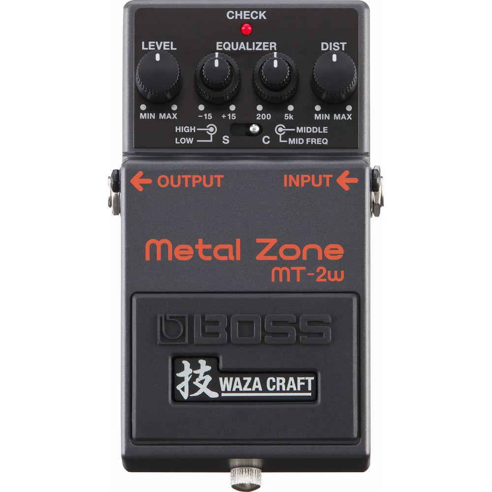 BOSS MT-2W Metal Zone Waza Craft Distortion Pedal for Electric Guitars