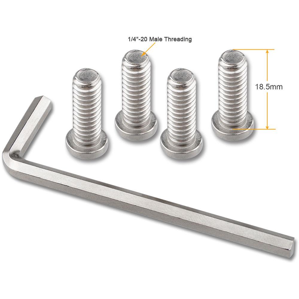 CAMVATE 1 4"-20 Chamfered Hex Cap Adapter Set for Rigs and Cages