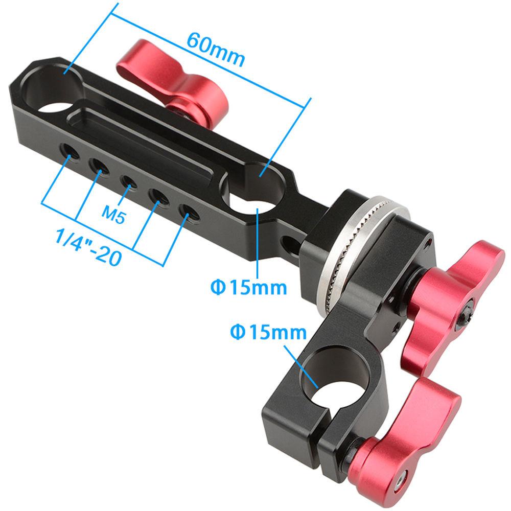 CAMVATE 15mm Rod Clamp and Rod Block with ARRI Rosette Mount