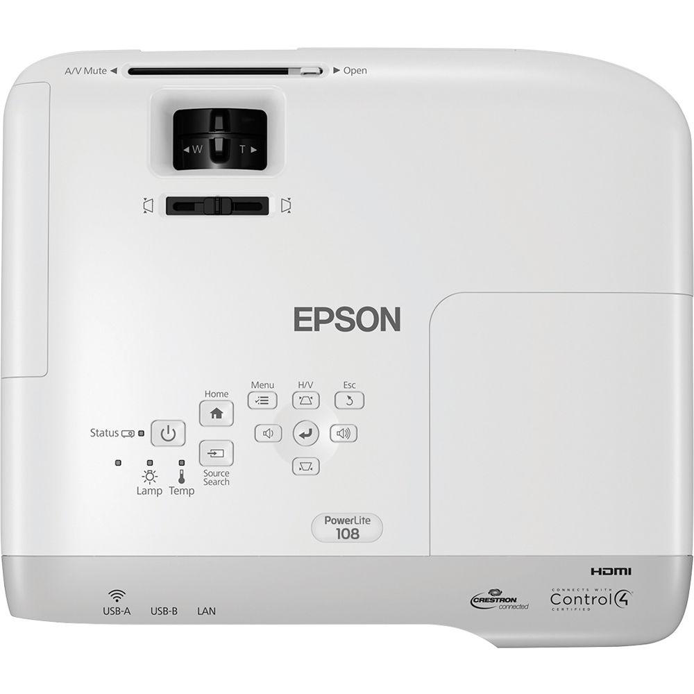 Epson PowerLite 108 3700-Lumen XGA 3LCD Projector