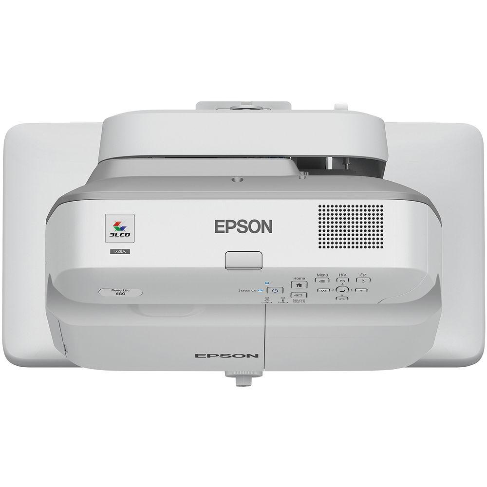 Epson PowerLite 680 3500-Lumen XGA Ultra-Short Throw 3LCD Projector