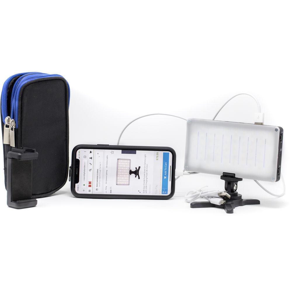 GVB Gear PL60 Pocket-Sized On-Camera Light with USB Charging Power