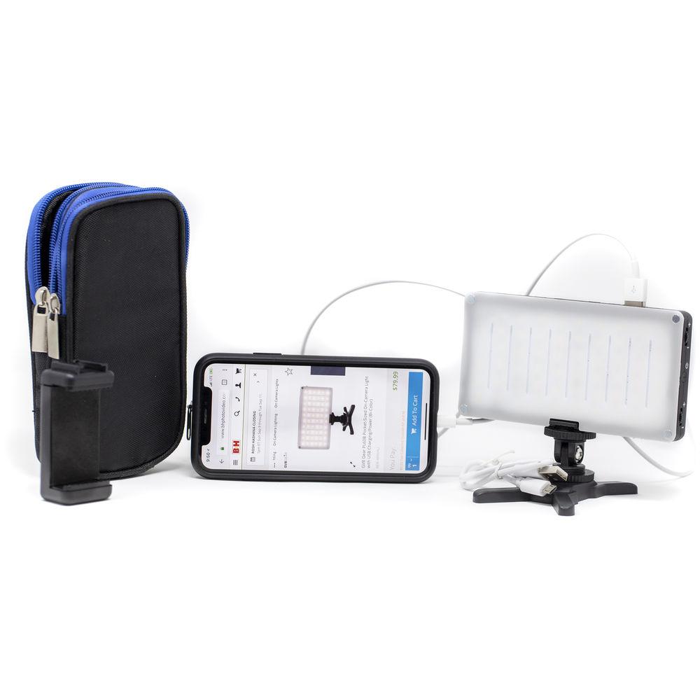 GVB Gear PL60B Pocket-Sized On-Camera Light with USB Charging Power