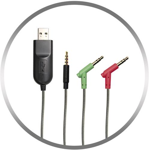 HamiltonBuhl TriosPlus Multimedia Headset with Steel-Reinforced Gooseneck Microphone