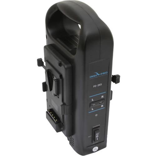 IndiPRO Tools 2 x Micro-Series 98Wh Li-Ion V-Mount Batteries with Dual V-Mount Battery Charger Kit