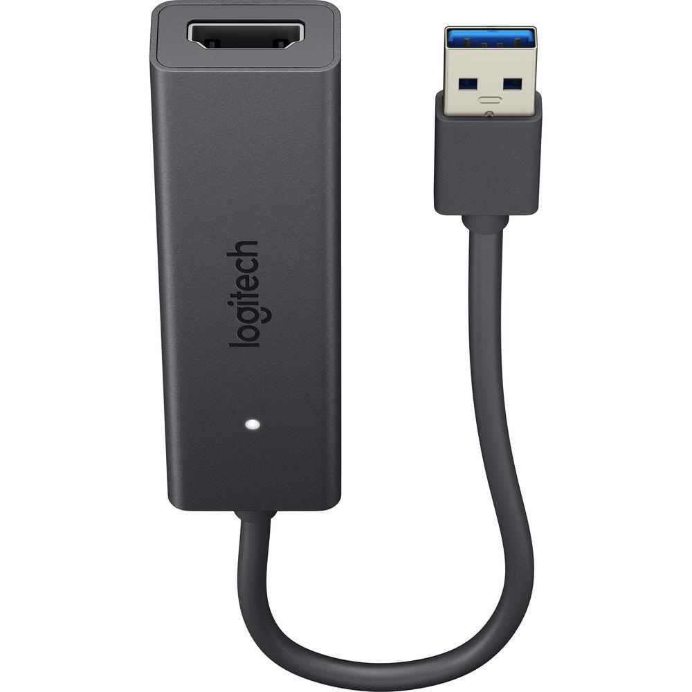 Logitech USB Type-A to HDMI Screen Share Graphic Adapter