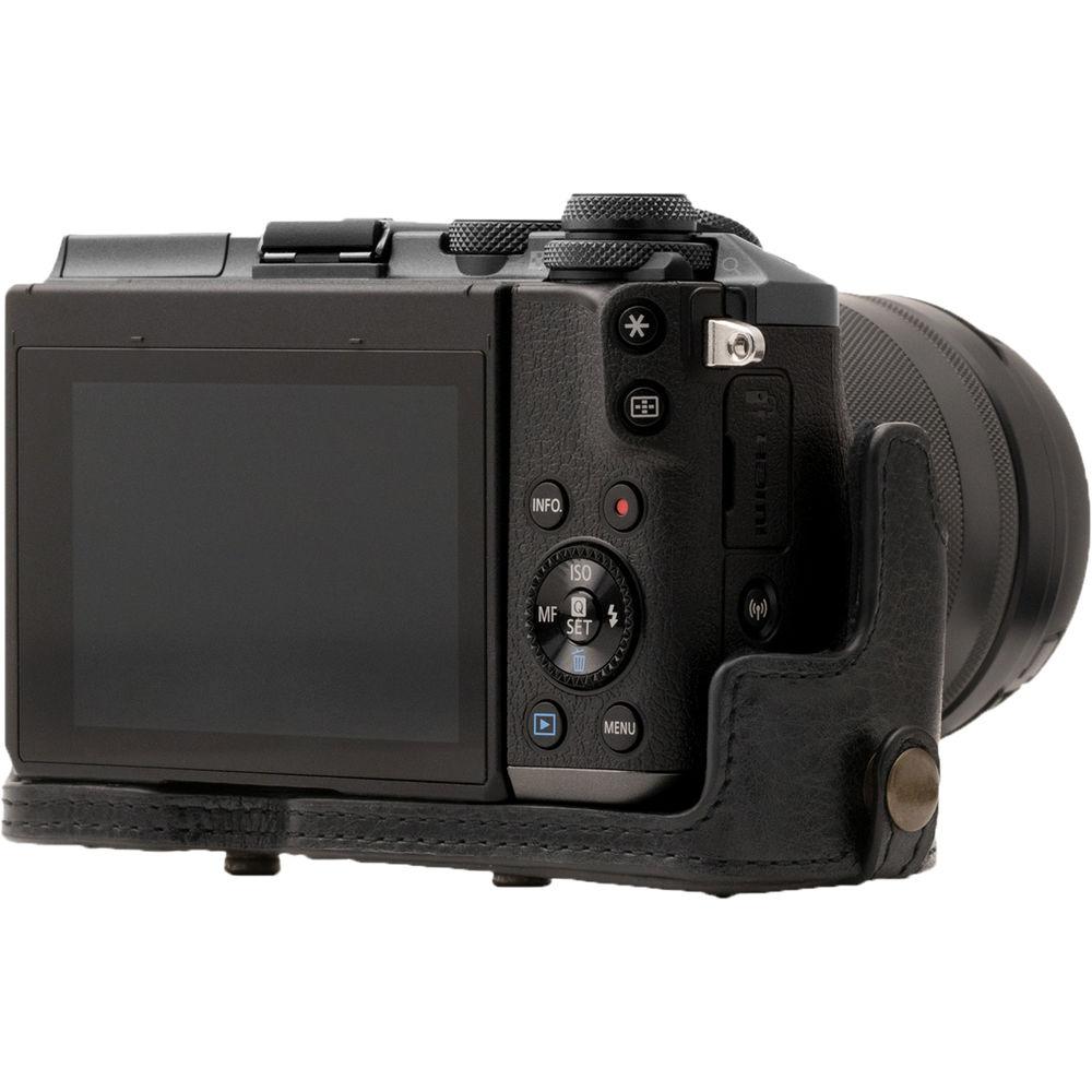 MegaGear MG1182 Ever Ready Genuine Leather Case & Strap for Canon EOS M6 & 18-55mm