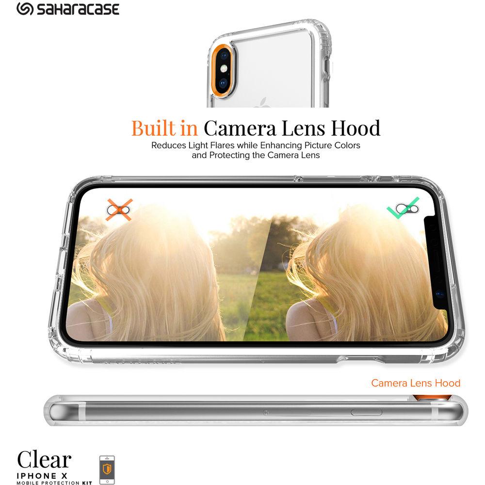 Sahara Case Clear Protection Kit for iPhone X Xs